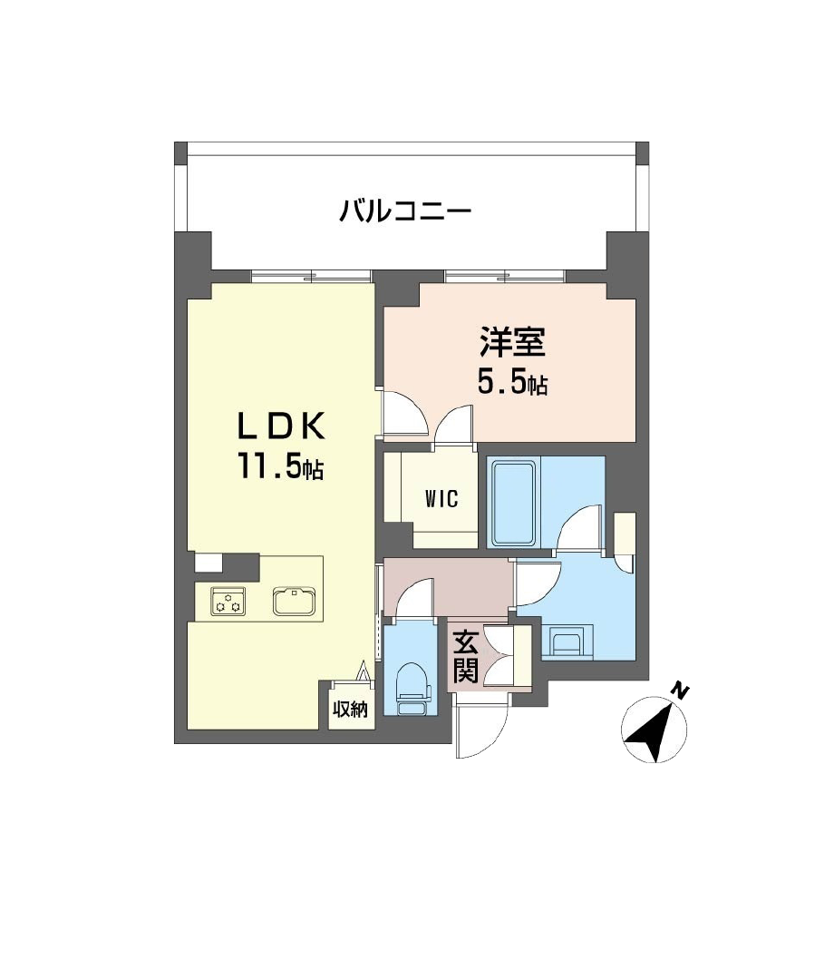 リビエナ グラン 新梅田G1typeの間取り